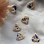 Ceramiczne guziki do swetra serca Kolorowe Confetti 22mm Mirjam Faber